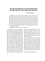 Vai trò của triết học Hy Lạp cổ đại đối với sự hình thành và phát triển triết học Mác