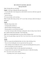 Đề cương ôn tập học kì 1 môn Sinh học lớp 6