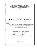 Thực trạng và giải pháp phát triển dịch vụ ngân hàng tại chi nhánh ngân hàng công thương quận hoàng mai   hà nội 