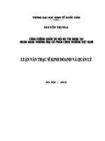 Tăng cường quản trị rủi ro tín dụng tại ngân hàng thương mại cổ phần Công Thương Việt Nam