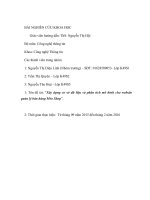 Nghiên cứu khoa học Xây dựng cơ sở dữ liệu và phân tích mô hình cho website quản lý bán hàng Méo Shop