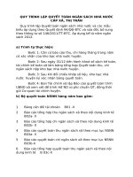 QUY TRÌNH lập QUYẾT TOÁN NGÂN SÁCH NHÀ nước cấp xã