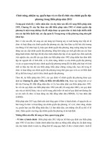 Chức năng, nhiệm vụ, quyền hạn và cơ cấu tổ chức của chính quyền địa phương