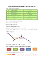 Đề thi Violympic Toán Tiếng Anh lớp 3 vòng 3 năm 2016 - 2017