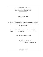 Đấu tranh phòng, chống tội rửa tiền ở việt nam 