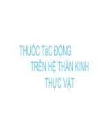 thuốc tác động trên hệ TKTV