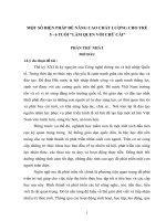 MỘT số BIỆN PHÁP để NÂNG CAO CHẤT LƯỢNG CHO TRẺ 5   6 TUỔI làm QUEN với CHỮ cái 