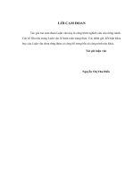 Luận văn thạc sỹ - Hoàn thiện phân tích Báo cáo tài chính tại Tổng công ty Kinh tế Kỹ thuật Công nghiệp Quốc phòng