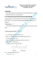 tóm tắt lý thuyết và bài tập chuyển động thẳng đều cơ động đầy đủ 