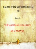 so sánh các loại mô cơ