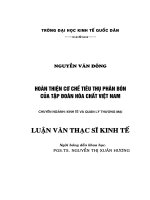 Hoàn thiện cơ chế tiêu thụ phân bón của Công ty mẹ - Tập đoàn Hóa chất Việt Nam