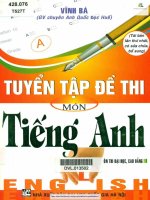 Ebook tuyển tập đề thi môn tiếng anh phần 1 