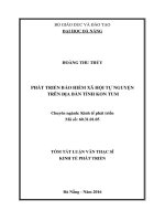 Phát triển bảo hiểm xã hội tự nguyện trên địa bàn tỉnh kon tum 