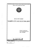 Nghiên cứu sản xuất bia đen 