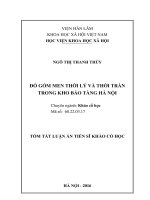 Đồ gốm men thời lý và thời trần trong kho bảo tàng hà nội tt