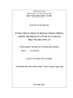 Tương trợ tư pháp về hình sự trong phòng, chống tội phạm của cơ quan cảnh sát điều tra bộ công an 