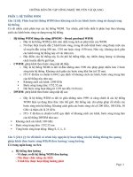 Tổng kết nội dung ôn tập công nghệ truyền tải quang