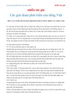 Các giai đoạn phát triển của tiếng Việt - nhiều tác giả