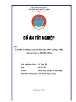 Đồ án thiết kế hệ thống cung cấp điện cho phân xưởng cơ khí của nhà máy cơ khí hải phòng   tài liệu, ebook, giáo trình