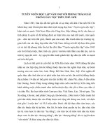 TIỂU LUẬN   TUYÊN NGÔN độc lập năm 1945 với PHONG TRÀO GIẢI PHÓNG dân tộc TRÊN THẾ GIỚI