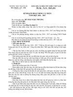 Kế hoạch cá nhân môn Vật lý 67 năm học 2016 2017