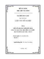 Một số biện pháp nhằm đẩy mạnh công tác khai thác bảo hiểm con người tại văn phòng khu vực 5   pjico 