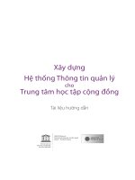 Hệ thống phần mềm quản lý điều hành các trung tâm học tập cộng đồng