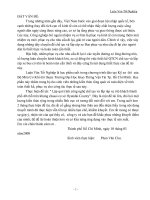 Khóa luận lập qui trình công nghệ chế tạo và lắp ráp xe ôtô khách thành phố 40 chỗ trên khung chassi cơ sở hyundai county 