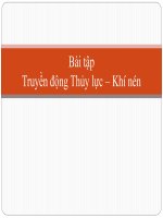 Bài tập môn khí nén thủy lực