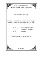 Đào tạo và phát triển công nhân kỹ thuật trong các doanh nghiệp dệt may Hà Nội.PDF