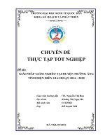 Giải pháp giảm nghèo tại huyện mường ảng, tỉnh điện biên giai đoan 2016   2020