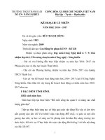 Kế hoạch cá nhân môn Công nghệ khối 6 7