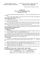 Kế hoạch công tác chủ nhiệm lớp 