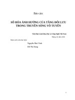 ẢNH HƯỞNG của TẦNG đối lưu đến TRUYỀN SÓNG vô TUYẾN