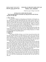 KẾ HOẠCH CẢI TIẾN PHƯƠNG PHÁP Một số giải pháp giúp học sinh Khối 8 vận dụng kiến thức môn Giáo dục công dân vào thực tiễn