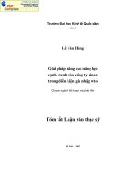 Giải pháp nâng cao năng lực cạnh tranh của Công ty VINAX trong điều kiện gia nhập WTO