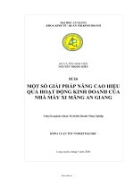 13  giải pháp nâng cao hiệu quả hoạt động kinh doanh nhà máy xi măng an giang