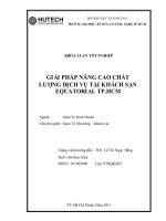 Giải pháp nâng cao chất lượng dịch vụ tại khách sạn equatorial tphcm 
