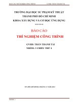 Báo cáo thí nghiệm công trình 