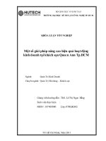 Một số giải pháp nâng cao hiệu quả hoạt động kinh doanh tại khách sạn queen ann tphcm 