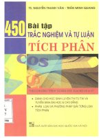 450 Bài Tập Trắc Nghiệm Và Tự Luận Tích Phân TS. Nguyễn Thanh Vân