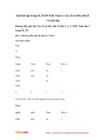 Giải bài tập trang 92, 93, 94 SGK Toán 3: Các số có bốn chữ số - Luyện tập