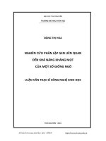 Nghiên cứu phân lập gen liên quan đến khả năng kháng mọt của một số giống ngô 