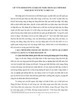 TIỂU LUẬN CHUYÊN NGÀNH   GIỮ VỮNG ĐỊNH HƯỚNG xã hội CHỦ NGHĨA TRONG QUÁ TRÌNH hội NHẬP QUỐC tế ở nước TA HIỆN NAY