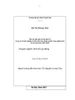 Đào tạo đội ngũ cán bộ quản lý trong các doanh nghiệp sở hữu nhà nước thuộc ngành Công nghiệp tỉnh Hà Tây