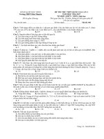 Đề thi thử THPT Quốc gia năm 2017 bài thi Khoa học tự nhiên - môn Sinh học trường THPT Hàn Thuyên, Bắc Ninh (Lần 1)