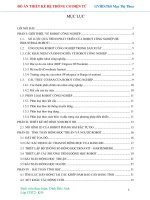 Đồ án thiết kế hệ thống cơ điện tử 