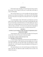 Hoàn thiện hệ thống báo cáo kế toán quản trị trong các đơn vị xây lắp trên địa bàn Hà nội