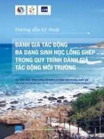 Hướng dẫn kỹ thuật đánh giá tác động đa dạng sinh học lồng ghép trong quy trình đánh giá tác động môi trường