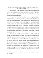 TIỂU LUẬN CHUYÊN NGÀNH   đi lên CHỦ NGHĨA xã hội   sự lựa CHỌN ĐÚNG đắn của ĐẢNG và NHÂN dân TA